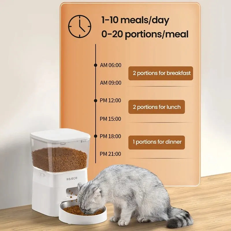 ROJECO 2L Automatic Cat Feeder